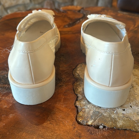 New Franco Sarto beige Rattan slip on loafers 7.5 - Picture 3 of 8